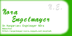 nora engelmayer business card